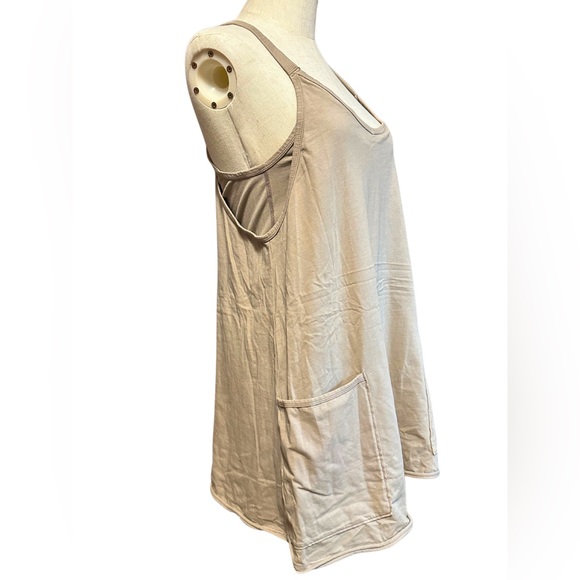 Free People Movement Hot Shot Romper Mini Dress in Mocha Latte Sz Small - Picture 6 of 14